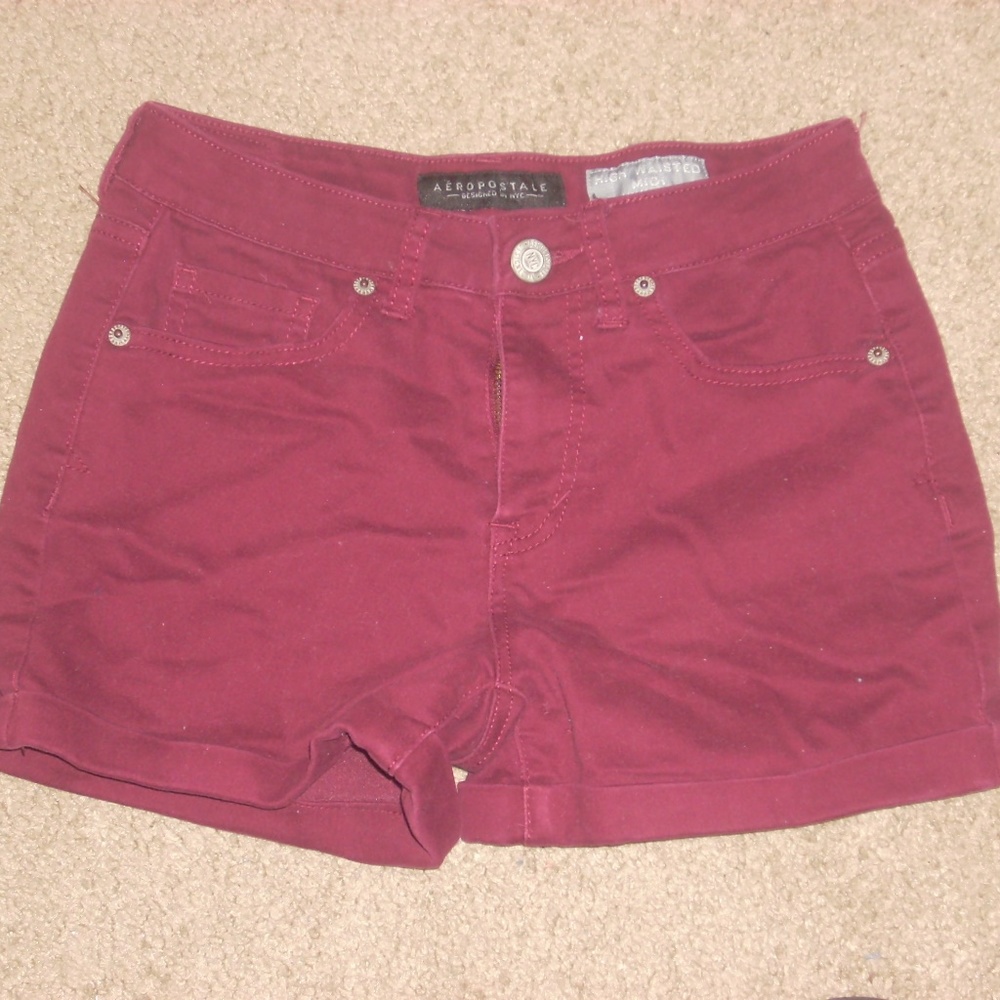 Burgundy Shorts
